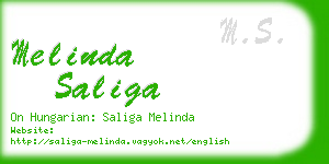 melinda saliga business card